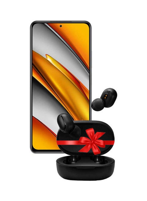 Poco F3 Dual SIM Arctic White 8GB RAM 256GB 5G - Global Version With Free Mi True Wireless Earbuds Basic 2