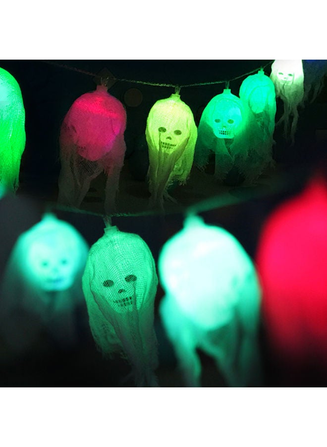 8-Feet Ghost Skull String LED Lights Multicolour