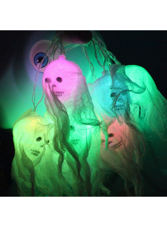 8-Feet Ghost Skull String LED Lights Multicolour