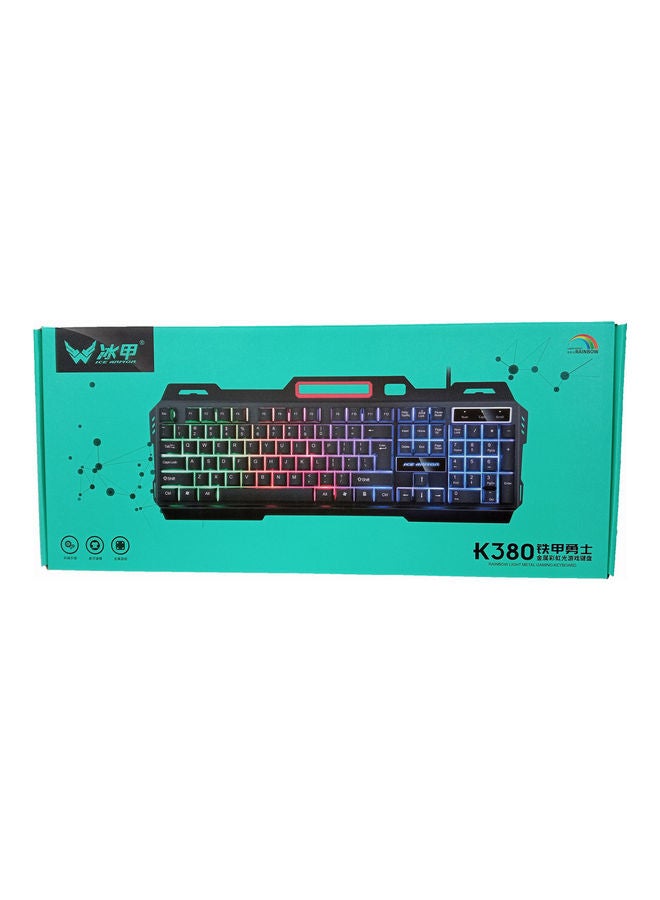 آيس أرمور لوحة مفاتيح الألعاب المعدنية K380 Rainbow Light - سلكية  - Image 4