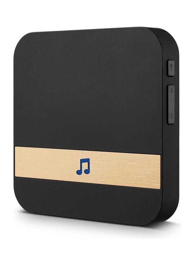 52-Melodies Wirelessly Doorbell Chime Home Ding-Dong Alarm Black 9.5 x 7.00 x 9.50cm - Image 1