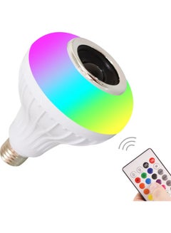 Smart BT Connected LED Bulb Light With Remote Control Multicolour