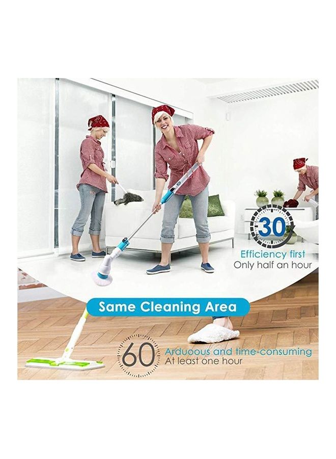 Electric Long Handle Turbo Scrub Spin Household Cleaning Brush White 55 X 8.5 X 22.5cm - Image 1