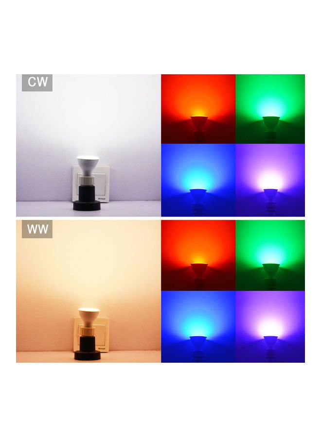 مصباح LED ذكي متغير اللون يعمل بالواي فاي أبيض 10X10.00X10.00سم - Image 2