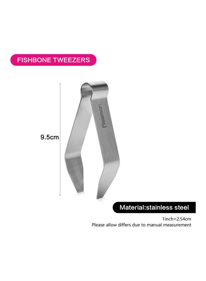 فيسمان ملاقط ازالة شوك السمك من الستانلس ستيل فضي 9.5سم - Image 2