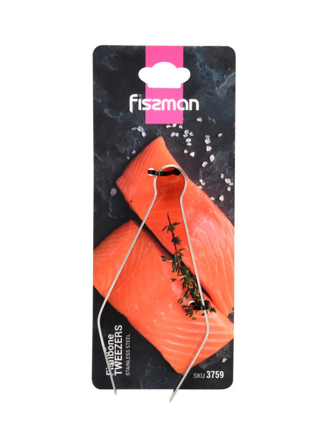 فيسمان ملاقط ازالة شوك السمك من الستانلس ستيل فضي 9.5سم - Image 3