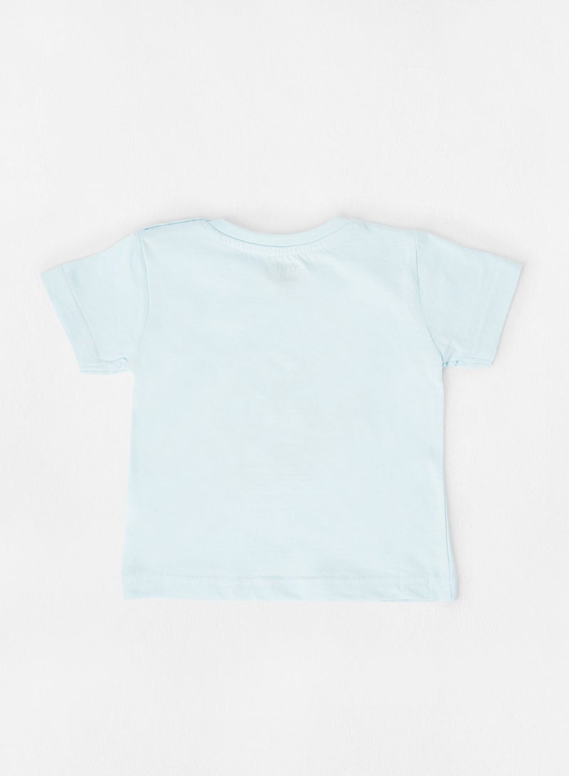 Zarafa Baby Boys Round Neck T-Shirt Blue  - Image 2