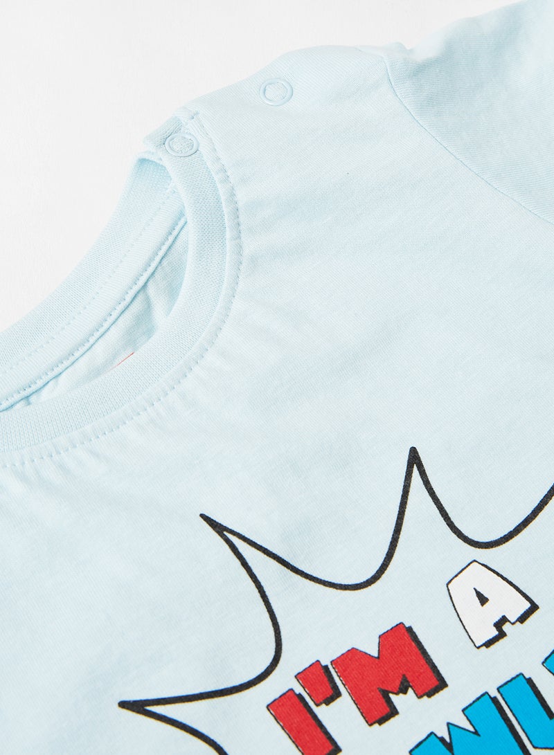 Zarafa Baby Boys Round Neck T-Shirt Blue  - Image 4