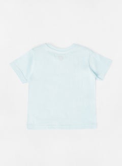 Baby Boys Round Neck Tshirt Sky Blue - v1629970948/N48595510V_2