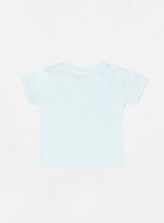 Zarafa Graphic Printed Crew Neck T-Shirt Blue/Yellow  - Image 2