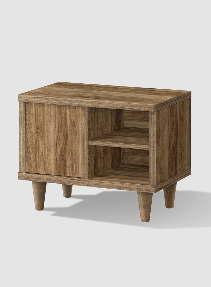 ebb & flow - Rubiz Series Storage Unit Or Nightstand Medium Walnut 699x 429x 120mm - Image 1