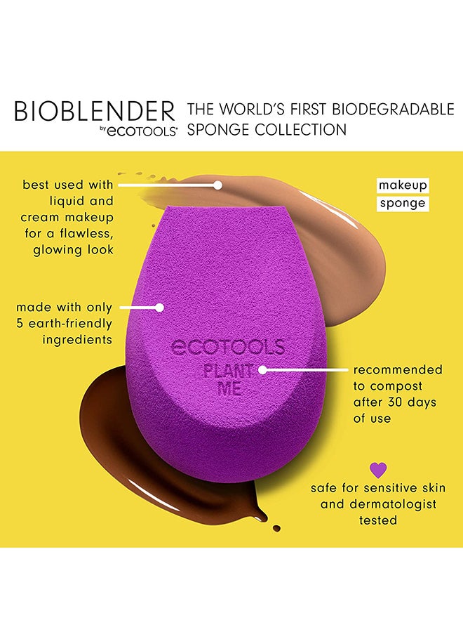 Eco Tools BioBlender Trio Makeup Sponge Purple  - Image 5