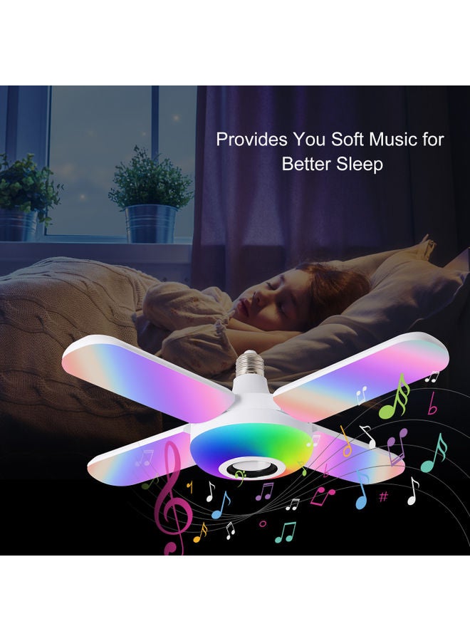 50W Clover Design Foldable Smart BT Connected LED Bulb Multicolour  - Image 3