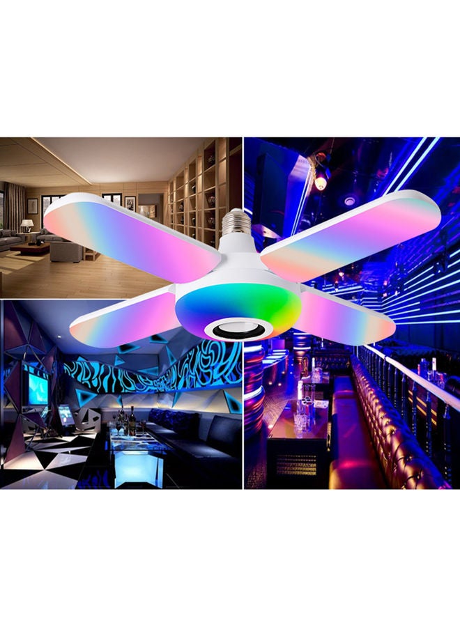 50W Clover Design Foldable Smart BT Connected LED Bulb Multicolour  - Image 5
