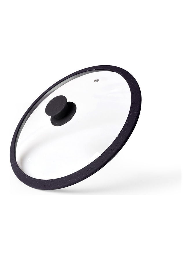Fissman Lid Arcades With Marble Silicone Rim Black 26cm  - Image 1