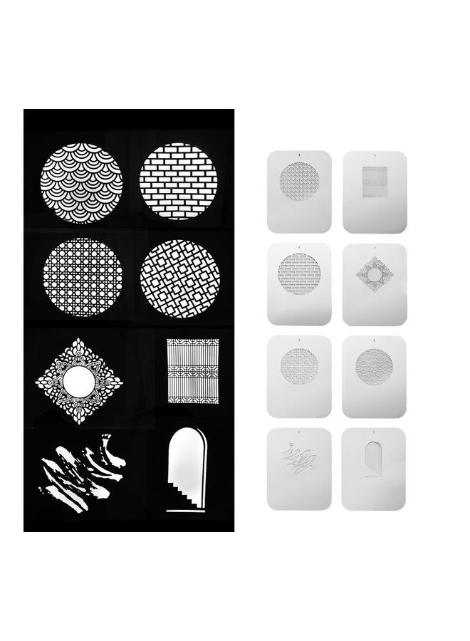 8-Piece Gobos Graphics Cards White  - Image 5