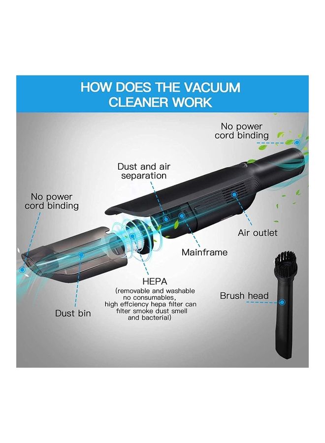 عربست مكنسة كهربائية لاسلكية بتصميم محمول باليد 120 W Vacuum218261 رمادي - Image 5