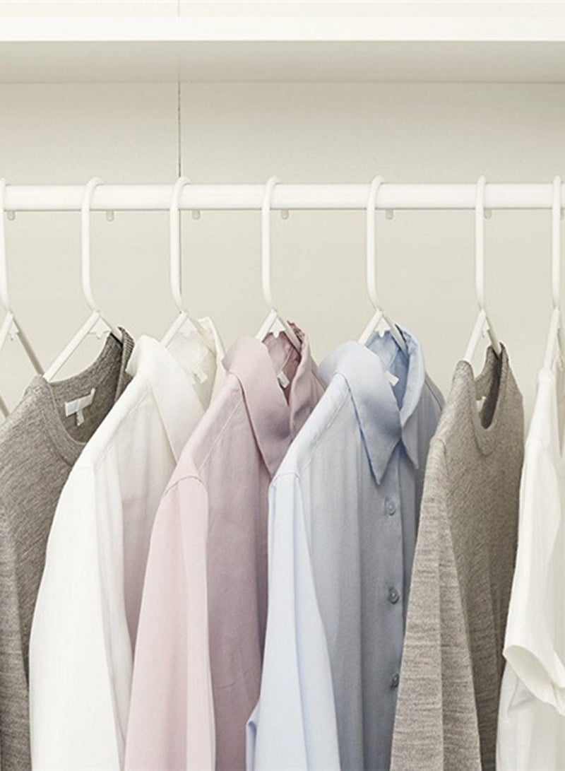 Switch - 60 Piece Multi-Functional Plastic Hanger Set In Neutral Colour Made In Sturdy Material For Closet Organization White 41.5X23 cm - Image 1