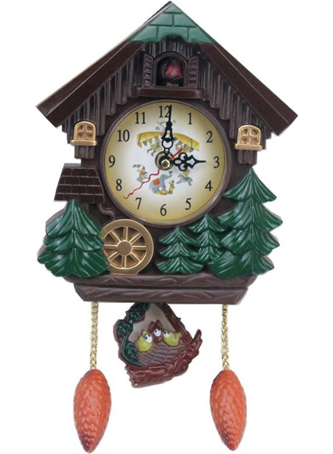 ساعة حائط بتصميم رسومات كرتونية مستوحاة من مسلسل الرسوم المتحركة "The Hour Music Tells The Time" متعدد الألوان 21.00x7.20x18.00سم - Image 1