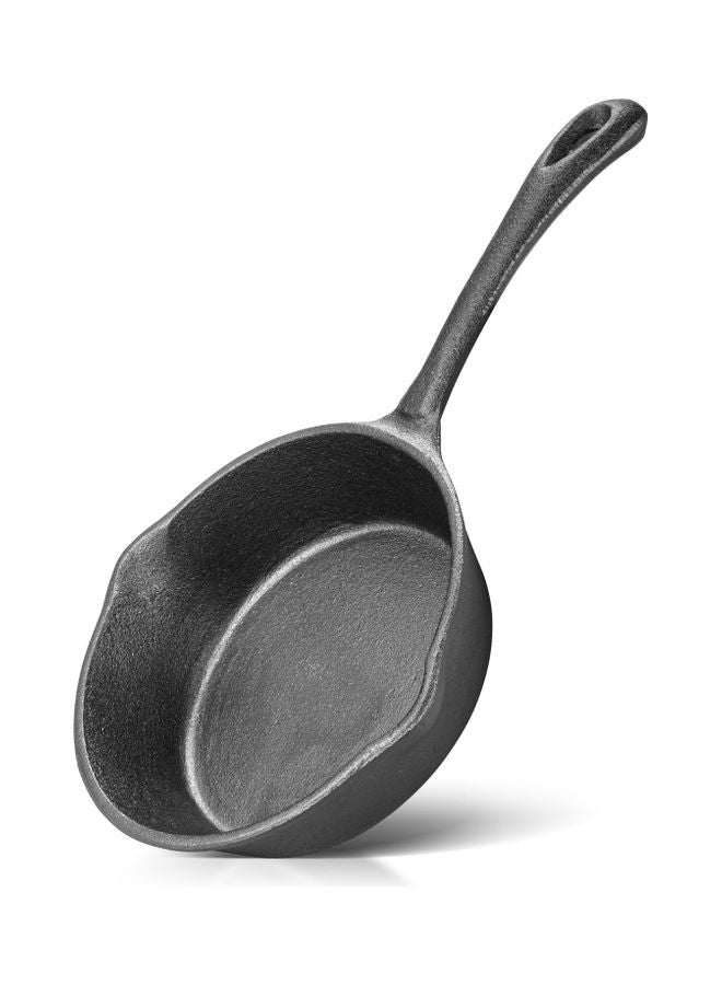 Fissman - Frying Pan Non Stick Cast Iron For All Types Of Stoves Black 16x3.8cm - Image 1