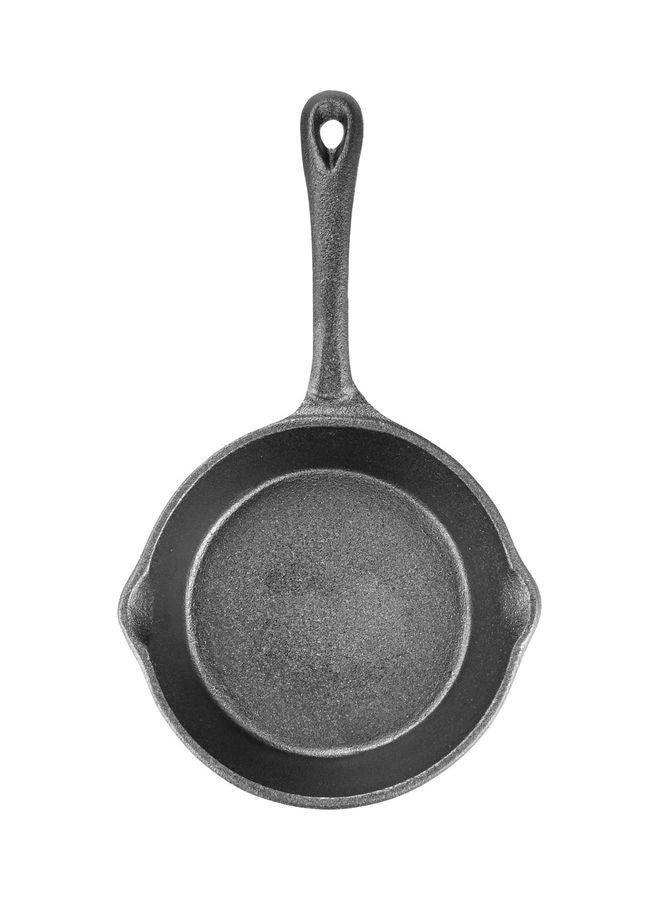 Fissman - Frying Pan Non Stick Cast Iron For All Types Of Stoves Black 16x3.8cm - Image 1