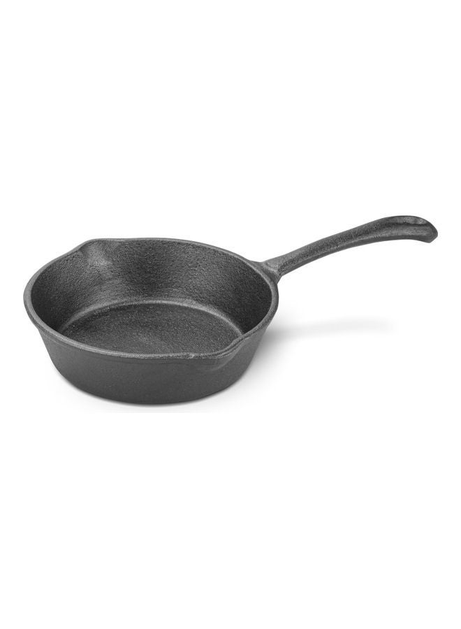 Fissman - Frying Pan Non Stick Cast Iron For All Types Of Stoves Black 16x3.8cm - Image 1
