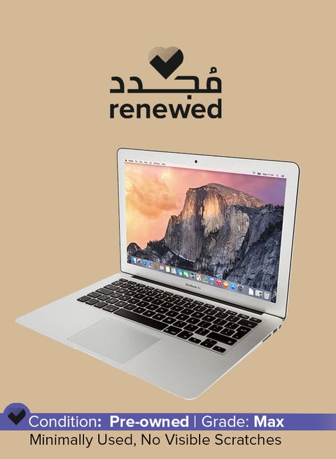 Renewed - Macbook Air (2015) A1466 Laptop With 13.3-Inch Display,Intel Core i5 Processor/2nd Gen/8GB RAM/512GB SSD/1536MB Intel HD Graphics 6000 English Silver English Silver