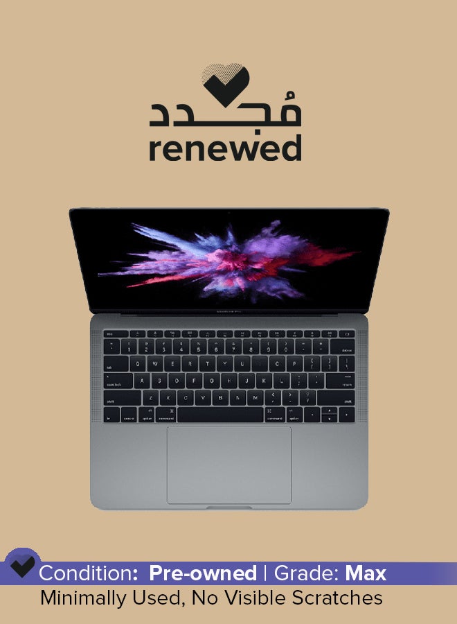 Apple Renewed - Macbook Pro 14 (2017) A1708 Laptop With 13.3-Inch Display,Intel Core i5 Processor/7th Gen/8GB RAM/256GB SSD/1536MB Intel Iris Plus Graphics 640 Silver English Silver  - Image 1
