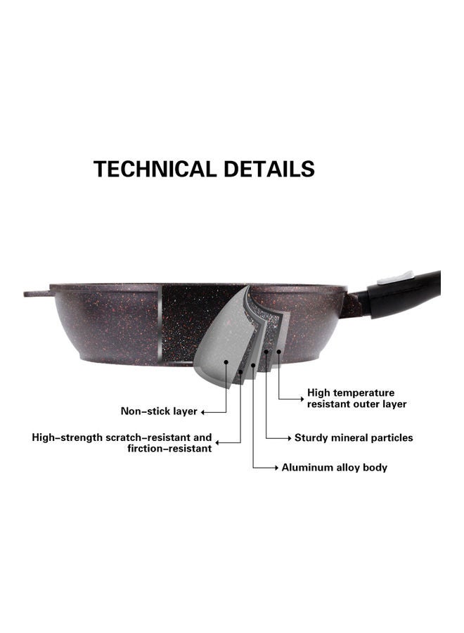 فيسمان مقلاة ريبستو من الألومنيوم مع طلاء غير لاصق ومقبض قابل للفصل - Image 4