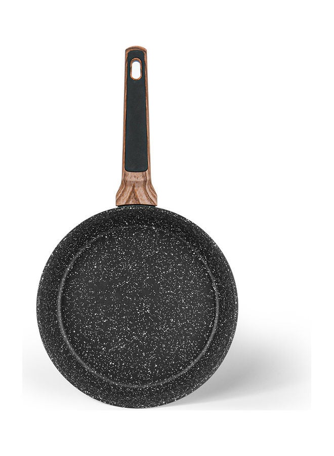 Fissman - Aluminum With Non-Stick Coating Deep Frying Pan Diamond Black/Brown 24x7.2cm - Image 1