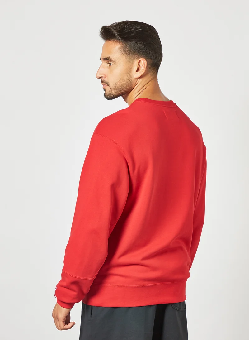 Jordan Logo Detail Sweatshirt Red