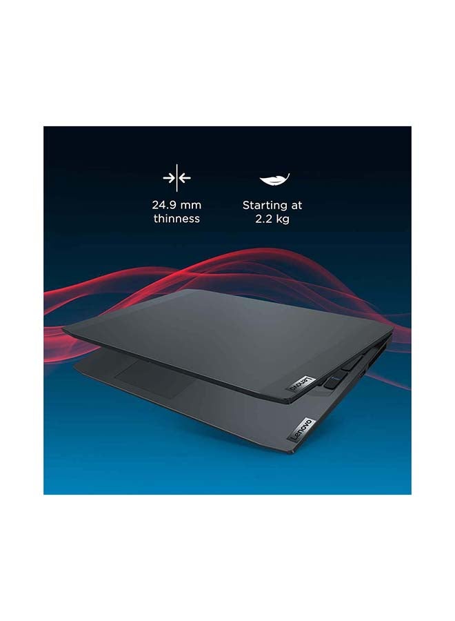 IdeaPad Gaming 3 Laptop With 15.6-Inch Full HD Display, Core i5-10300H Processer/8GB RAM/256GB SSD/4GB Nvidia GeForce GTX 1650Ti Graphics Card/DOS (Without Windows)/International Version English/Arabic Onyx Black