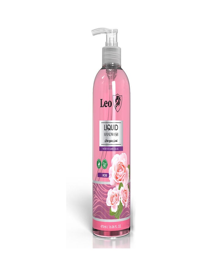 LEO Rose Liquid Hand Wash Clear 475ml  - Image 1