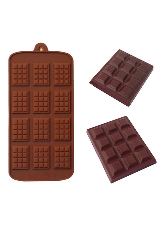 12 Grids Silicone Chocolate Cake Pudding Mold Kitchen Baking DIY Tools Accessory Brown 22.6X10.5X0.5cm  - Image 5