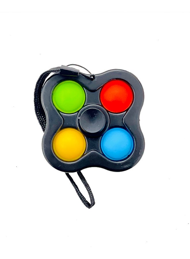 Toyland - Push Pop Mini Keychain Finger Spinner Fidget Toy Assorted 7cm - Image 1