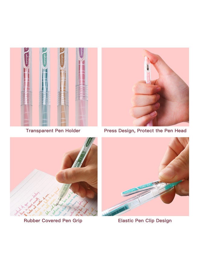 9-Piece Gel Pens Set Multicolour - Image 4