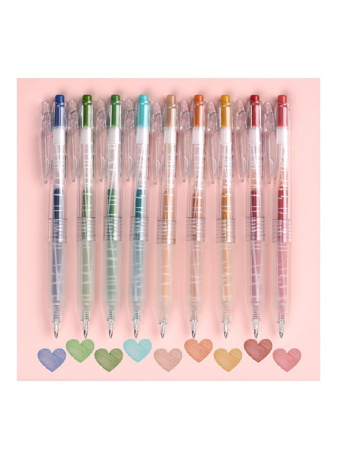 9-Piece Gel Pens Set Multicolour - Image 5