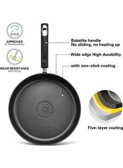 Reina Series Aluminum Deep Frying Pan With Non-Stick Coating And Induction Bottom Black 24cm - v1629979168/N50479800A_5