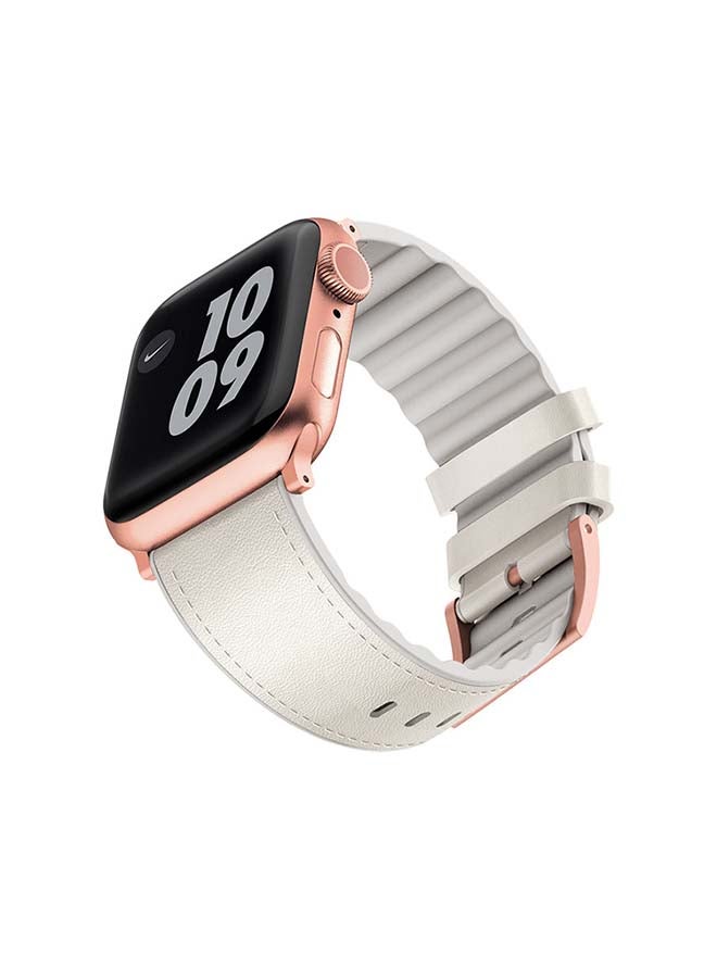 Viva Madrid Madrid Ventrux Leather Strap for Apple Watch 42/44mm Blush Beige  - Image 1