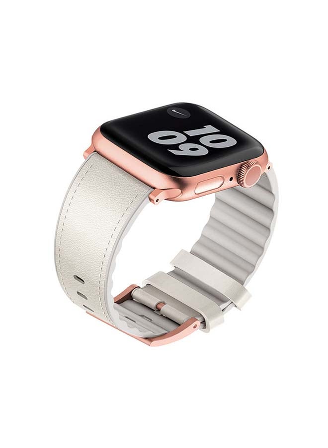Viva Madrid Madrid Ventrux Leather Strap for Apple Watch 42/44mm Blush Beige  - Image 2
