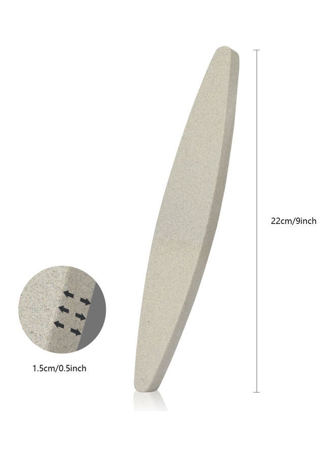 Fissman - Whetstone Corundum Sharpening Stone For Different Steel Tools Light Grey 24x3.5x1.5cm - Image 1