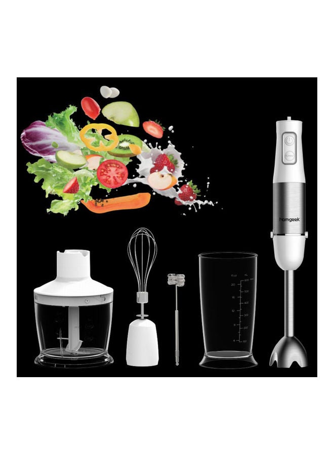 homgeek 5-in-1 Hand Blender 500.0 W XX-32275UK White  - Image 2