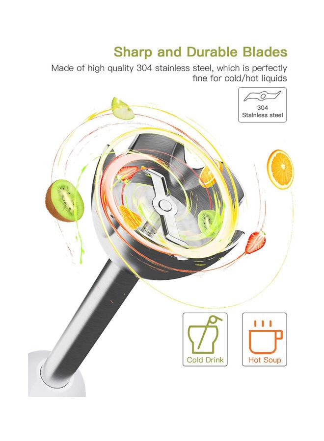 homgeek 5-in-1 Hand Blender 500.0 W XX-32275UK White  - Image 5