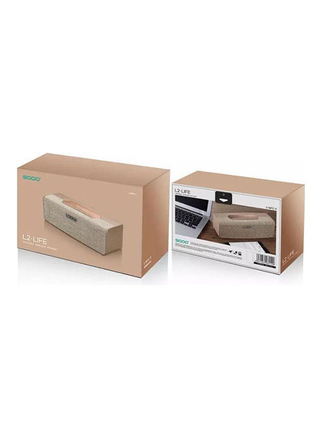 سودو جهاز إستريو لاسلكي من بورتابيلا SODO L2 لايف ستيريو، بلوتوث، بطاقة فتحة، NFC، AUX، راديو FM ذهبي - Image 2