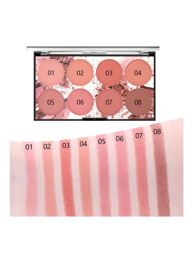 مس روز أحمر خدود احترافي بعدد 8 ألوان. متعدد الألوان - Image 3