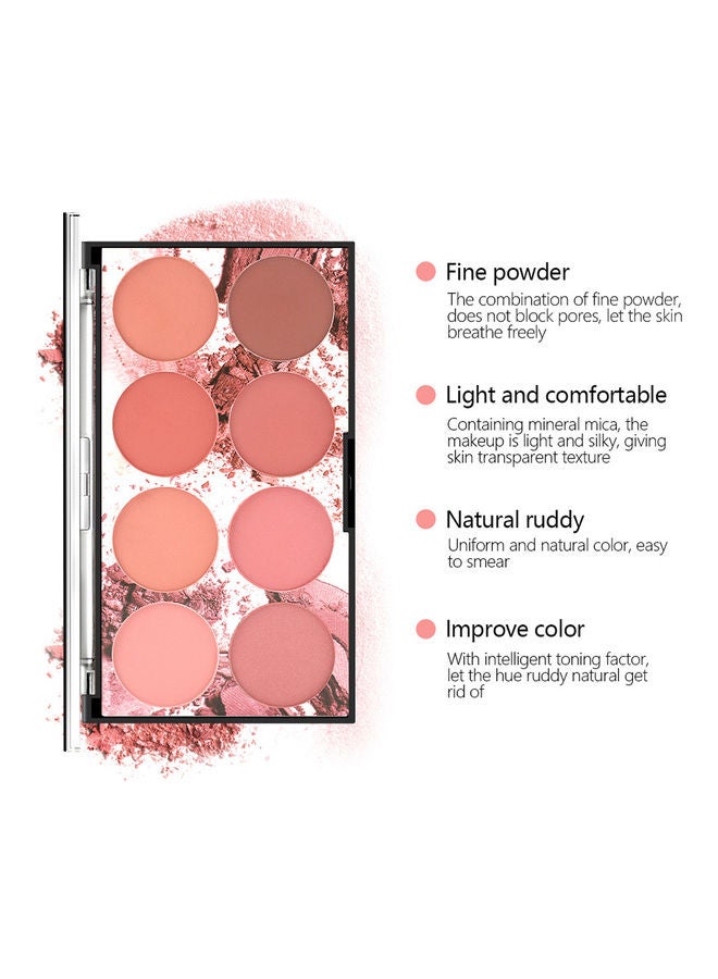 مس روز أحمر خدود احترافي بعدد 8 ألوان. متعدد الألوان - Image 5