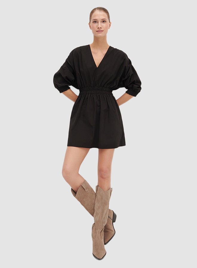 Reserved Keyhole Mini Dress Black - Image 1