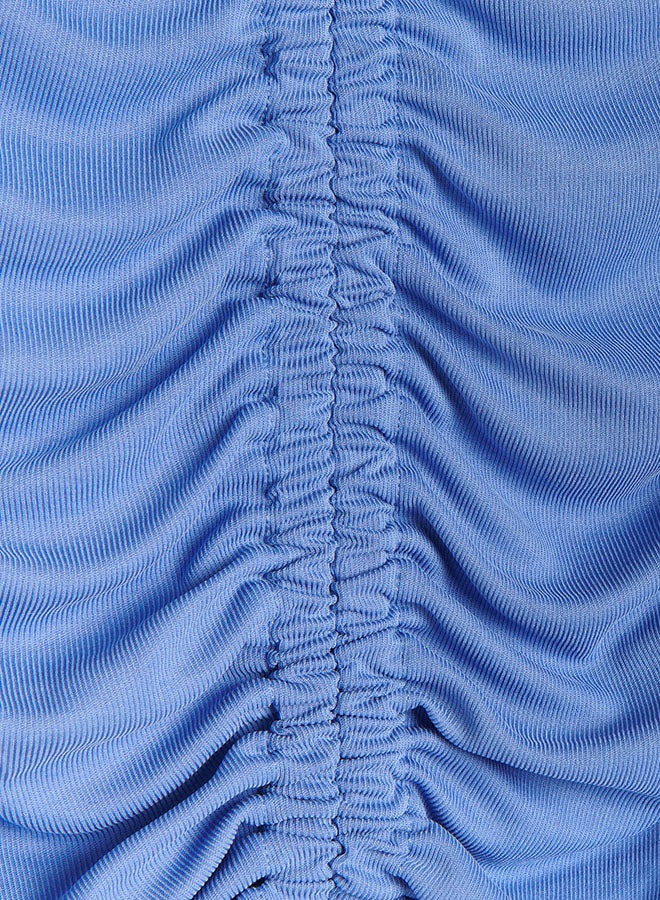 Reserved - Ruched Top Blue - Image 1