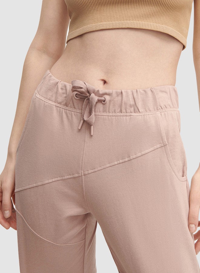 Reserved - Drawstring Sweatpants Light Pink - Image 1