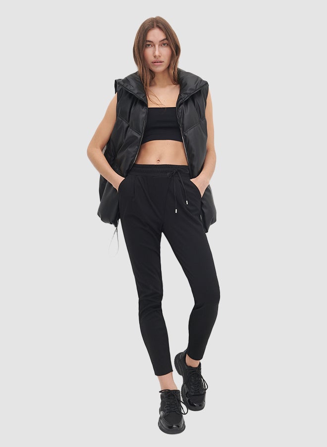 Reserved - Drawstring Pants Black - Image 1